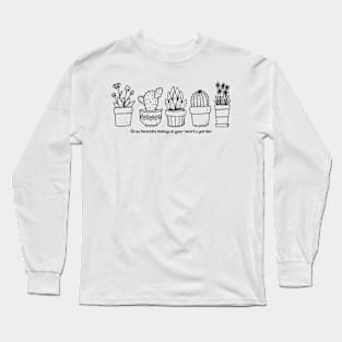 Grow beautiful feelings Long Sleeve T-Shirt